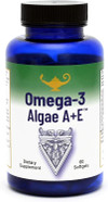 Omega-3 Algae A+E Plant Based Dha & Epa Fatty Acids - Alternative To Fish Oil - Plus Vitamin A And E - Supports Heart, Brain, Joint Health - From Dr. Carolyn Dean