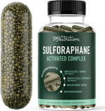 50Mg Sulforaphane Supplement From Broccoli Sprouts | Nrf2 Activation With Glucoraphanin, Myrosinase & Antioxidants | Support Cellular & Immune Health | Broccoli Seed Extract Microbeadlets, Vegan 60Ct