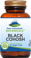 Pure Mountain Botanicals Black Cohosh Capsules - 90 Kosher Vegan Caps - Now With 500Mg Wild Black Cohosh Root - Natures Support For Menopause Pure Mountain Botanicals Black Cohosh Capsules - 90 Kosher Vegan Caps - Now With 500Mg Wild Black Cohosh Root - Natures Support For Menopause