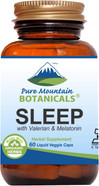 Natural Sleep With Organic Valerian, Chamomile, Passion Flower, Skullcap, Melatonin, Hops & More - 60 Vegan Capsules