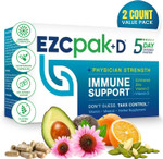 Ezc Pak 5-Day Immune System Booster With Echinacea, Vitamin C, Zinc & Vitamin D - Tapered Immune Support Supplement For Adults - Supports Immunity, Easy Travel-Size Supplement Pack