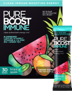 Pureboost Immune Clean Energy Booster, Refreshing Energy Drink Mix And Immunity Supplement With Elderberry, 1,200 Mg Vitamin C, Vitamins A + D, And Zinc. (Elderberry Power, 30 Count) Pureboost Immune Clean Energy Booster, Refreshing Energy Drink Mix And Immunity Supplement With Elderberry, 1,200 Mg Vitamin C, Vitamins A + D, And Zinc. (Elderberry Power, 30 Count)