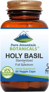 Pure Mountain Botanicals Holy Basil Capsules - Kosher Vegan Caps With 450Mg Organic Holy Basil Tulsi & Holy Basil Extract From India Pure Mountain Botanicals Holy Basil Capsules - Kosher Vegan Caps With 450Mg Organic Holy Basil Tulsi & Holy Basil Extract From India