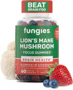 Fungies Lion'S Mane Mushroom Gummies, Mixed Blueberry & Strawberry Flavor - Mushroom Supplement Gummy For Adults & Children Supports Brain Health, Cognitive Function, Focus, Memory & Mood, 60 Servings Fungies Lion'S Mane Mushroom Gummies, Mixed Blueberry & Strawberry Flavor - Mushroom Supplement Gummy For Adults & Children Supports Brain Health, Cognitive Function, Focus, Memory & Mood, 60 Servings