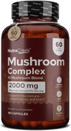 Mushroom Complex | Cordyceps Mushroom, Reishi, Shiitake, Maitake And Lions Mane Supplement. A 10-Mushroom Supplement To Support Your Mind And Body | 180 Mushroom Capsules Mushroom Complex | Cordyceps Mushroom, Reishi, Shiitake, Maitake And Lions Mane Supplement. A 10-Mushroom Supplement To Support Your Mind And Body | 180 Mushroom Capsules