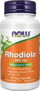 Now Foods Supplements, Rhodiola 500 Mg, Helps Body Adapt To Stress Of Daily Life*, Adaptogenic Herb*, 60 Veg Capsules