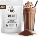 Fat Fuel Keto Cocoa 22G Premium Fats - With Grass Fed Butter, Mct Oil, Coconut & Redmond Real Salt - Instant Organic Cocoa, One Net Carb, A True Meal Replacement - 15 Servings Fat Fuel Keto Cocoa 22G Premium Fats - With Grass Fed Butter, Mct Oil, Coconut & Redmond Real Salt - Instant Organic Cocoa, One Net Carb, A True Meal Replacement - 15 Servings