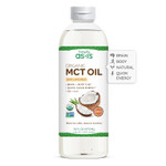 Simply As-Is | Organic Mct Oil C8 & C10 | Unflavored | 100% From Non-Gmo Coconuts | Perfect For Morning Coffee | Quick Clean Energy | 16 Fl Oz