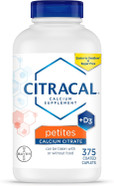 Citracal Petites, 400 Mg Calcium Citrate, Easily Absorbed And Highly Soluble With 12.5 Mcg (500 Iu) Vitamin D3, Bone Health Support For Ages 12+, Smaller And Easier To Swallow Caplets, 375 Count Citracal Petites, 400 Mg Calcium Citrate, Easily Absorbed And Highly Soluble With 12.5 Mcg (500 Iu) Vitamin D3, Bone Health Support For Ages 12+, Smaller And Easier To Swallow Caplets, 375 Count