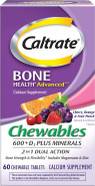 Caltrate Chewables 600 +D3 Plus Minerals Calcium And Vitamin D, Sugar Free, Cherry, Orange And Fruit Punch, 60 Count Caltrate Chewables 600 +D3 Plus Minerals Calcium And Vitamin D, Sugar Free, Cherry, Orange And Fruit Punch, 60 Count