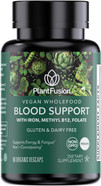 Plantfusion Vegan Iron Supplement For Women & Men - Gentle Plant-Based Iron With Vitamin C, Methyl B12, Folate - Non-Constipating, Wholefood Iron Pills For Energy, Anemia & Blood Support, 60 Capsules Plantfusion Vegan Iron Supplement For Women & Men - Gentle Plant-Based Iron With Vitamin C, Methyl B12, Folate - Non-Constipating, Wholefood Iron Pills For Energy, Anemia & Blood Support, 60 Capsules