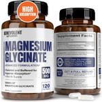 Premium Magnesium Glycinate 500Mg Capsules High Absorption Formula Chelated Buffered Glycinate To Support Digestion, Bone, Sleep & Muscle Health - Made In Usa - 120 Capsules
