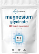 Micro Ingredients Magnesium Glycinate 500Mg Per Serving, 240 Capsules | Potent Elemental Form, 100% Chelated, High Absorption | Healthy Muscle, Bones, & Mood Support Supplement | Non-Gmo Micro Ingredients Magnesium Glycinate 500Mg Per Serving, 240 Capsules | Potent Elemental Form, 100% Chelated, High Absorption | Healthy Muscle, Bones, & Mood Support Supplement | Non-Gmo