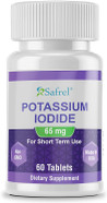Safrel Potassium Iodide 65 Mg Tablets, Adults And Kids | Thyroid Support | Made In Usa | Non-Gmo Verified | Ki Pills Potassium Iodine Tablets - Yodo Naciente (60 Count (Pack Of 1)) Safrel Potassium Iodide 65 Mg Tablets, Adults And Kids | Thyroid Support | Made In Usa | Non-Gmo Verified | Ki Pills Potassium Iodine Tablets - Yodo Naciente (60 Count (Pack Of 1))