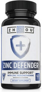 Zhou Nutrition Zinc Defender Capsules | Immune Support With Zinc Monomethionine | Gluten Free Zinc Supplement For Immune Support | 60 Capsules Zhou Nutrition Zinc Defender Capsules | Immune Support With Zinc Monomethionine | Gluten Free Zinc Supplement For Immune Support | 60 Capsules