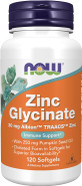 Now Foods Supplements, Zinc Glycinate With 250 Mg Pumpkin Seed Oil, Supports Prostate Health*, 120 Softgels (Packaging May Vary) Now Foods Supplements, Zinc Glycinate With 250 Mg Pumpkin Seed Oil, Supports Prostate Health*, 120 Softgels (Packaging May Vary)