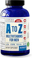A To Z Multivitamin And Multimineral Supplement For Men - 3 Month Supply - Vitamins A C D E K B1 B2 B6 B12 Magnesium Calcium Biotin Potassium Zinc - Antioxidants For Heart & Immune Health (100 Count) A To Z Multivitamin And Multimineral Supplement For Men - 3 Month Supply - Vitamins A C D E K B1 B2 B6 B12 Magnesium Calcium Biotin Potassium Zinc - Antioxidants For Heart & Immune Health (100 Count)