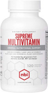 Nbi Supreme Daily Multivitamin With Vitamin A, C, D, E, K, B6, And B12 | Multi Mineral Supplement For Men & Women | 120Ct Veggie Capsules