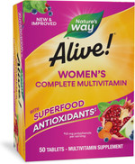 Nature'S Way Alive! WomenâS Complete Multivitamin, Supports Energy Metabolism And Hair, Skin & Nails*, B-Vitamins, 50 Tablets (Packaging May Vary)
