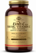 Solgar Ester-C Plus 500Mg Vitamin C (Ascorbate Complex), Gentle & Non Acidic, Antioxidant & Immune Support, Non Gmo, Vegan, Gluten Free, Kosher, 250 Vegetable Capsules