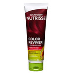 A 4.2 fl oz tube of Garnier Nutrisse 5 Minute Nourishing Color Hair Mask in Vibrant Red. The packaging features vibrant red tones and highlights the mask's triple oil formula for color-treated hair.