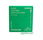 "Innisfree Super Volcanic Pore Clay Mask 100ml – deep-cleansing clay mask with Jeju Volcanic Clusters™ to absorb excess oil, unclog pores, and refine skin texture." "Innisfree Super Volcanic Pore Clay Mask 100ml – deep-cleansing clay mask with Jeju Volcanic Clusters™ to absorb excess oil, unclog pores, and refine skin texture."