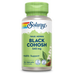 Solaray Black Cohosh Capsules — 540 mg herbal support for women's health and menopause relief, 100-count bottle.
