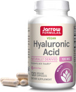 Jarrow Formulas Hyaluronic Acid 120 mg, 120 Veggie Capsules bottle with blue and white label.