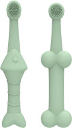 Soft and durable silicone toothbrush set designed for small breed pets, including dogs, cats, and ferrets. Features gentle bristles for effective plaque removal, ensuring optimal oral hygiene and fresh breath. Soft and durable silicone toothbrush set designed for small breed pets, including dogs, cats, and ferrets. Features gentle bristles for effective plaque removal, ensuring optimal oral hygiene and fresh breath.