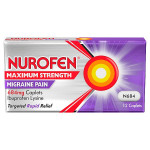 Nurofen Maximum Strength Migraine Pain 684Mg 12 Caplets