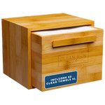 Clean Skin Club Luxe Bamboo Box With Drawer & Towels Xl, Face Towel, Disposable Makeup Remover Dry Wipes, Facial Wash (Bamboo Container Drawer) Clean Skin Club Luxe Bamboo Box With Drawer & Towels Xl, Face Towel, Disposable Makeup Remover Dry Wipes, Facial Wash (Bamboo Container Drawer)