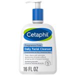 Cetaphil Face Wash, Daily Facial Cleanser for Sensitive, Combination to Oily Skin, NEW 16 oz, Fragrance Free,Gentle Foaming, Soap Free, Hypoallergenic