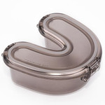 A compact, leak-proof dental appliance case with a secure lid, designed for hygienic storage of retainers, dentures, and aligners during travel or daily use. A compact, leak-proof dental appliance case with a secure lid, designed for hygienic storage of retainers, dentures, and aligners during travel or daily use.
