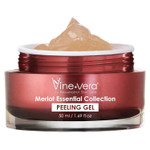 Vine Vera Merlot Peeling Gel - Face Scrub Peel To Gently Exfoliate Skin - Vine Vera Products For All Skin Types - Resveratrol Skin Care Products From The Vine Vera Collection - 50 Ml / 1.69 Fl Oz