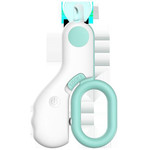 A compact, ergonomic pet nail clipper designed for small animals, featuring an integrated LED light to illuminate the nail's bloodline for safe trimming. Equipped with sharp, stainless steel blades and a comfortable, non-slip handle, this tool ensures precise grooming for cats, kittens, puppies, and small dogs. A compact, ergonomic pet nail clipper designed for small animals, featuring an integrated LED light to illuminate the nail's bloodline for safe trimming. Equipped with sharp, stainless steel blades and a comfortable, non-slip handle, this tool ensures precise grooming for cats, kittens, puppies, and small dogs.