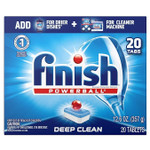Finish Rac77050 Dishwasher Tabs — 20 powerful, pre-measured tablets for sparkling clean dishes.
