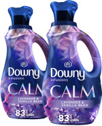 Downy Infusions Calm Fabric Softener, Lavender & Vanilla Scent, 56 oz, Pack of 2 Downy Infusions Calm Fabric Softener, Lavender & Vanilla Scent, 56 oz, Pack of 2