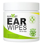 GJYC PET Dog Ear Wipes – 100 Gentle, Pre-Moistened Wipes for Cleaning Dogs' and Cats' Ears, Removes Wax & Debris GJYC PET Dog Ear Wipes – 100 Gentle, Pre-Moistened Wipes for Cleaning Dogs' and Cats' Ears, Removes Wax & Debris