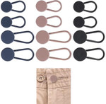 INFINIBYTE Trouser Waistband Extensions – 12-pack of button extenders in two sizes for jeans, trousers, and pregnancy wear.
