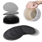 Round plastic mesh pads for plant pots – prevents soil loss and supports drainage, 50pcs per pack. Round plastic mesh pads for plant pots – prevents soil loss and supports drainage, 50pcs per pack.