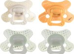 Difrax Dummy 12+ Months Newborn Dummy with Silicone Nipple Beige & Yellow + Glow in the Dark 4 Pieces Difrax Dummy 12+ Months Newborn Dummy with Silicone Nipple Beige & Yellow + Glow in the Dark 4 Pieces
