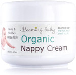 Beaming Baby Organic Nappy Cream 100ml. Naturally Soothing & Healing Nappy Rash Cream, Gentle on Sensitive Skin & Eczema. Hypoallergenic, Over 80% Organic Ingredients. Suitable for Newborn Beaming Baby Organic Nappy Cream 100ml. Naturally Soothing & Healing Nappy Rash Cream, Gentle on Sensitive Skin & Eczema. Hypoallergenic, Over 80% Organic Ingredients. Suitable for Newborn