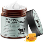 Beef Tallow for Skin, Tallow Face Cream, Tallow and Honey Balm (120g), Grass Fed beef Tallow Moisturiser, Deeply Moisturizing for Face & Body, Suits for All Skin Types, Unscented Fast Absorption Beef Tallow for Skin, Tallow Face Cream, Tallow and Honey Balm (120g), Grass Fed beef Tallow Moisturiser, Deeply Moisturizing for Face & Body, Suits for All Skin Types, Unscented Fast Absorption