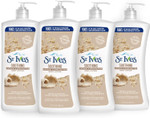 St. Ives Soothing Hand and Body Lotion Moisturiser for Dry Skin Oatmeal and Shea Butter Made with 100 percent Natural Moisturizers 21 oz, Pack of 4