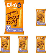 Ella's Kitchen Sweetcorn and Carrot Melty Sticks from 7 Months, 16g (Pack of 5)