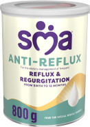 SMA Anti Reflux Baby Milk Powder Formula, From Birth, 800g (Pack of 1)