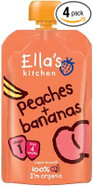 Ella's Kitchen - Stage 1 Baby Food - Peaches & Bananas - 120g (Pack of 4)