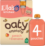 Ella's Kitchen Peach + Banana Oaty Smooshy 4 x 90g
