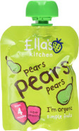 Ella's Kitchen Organic Pears First Tastes Baby Pouch 4+ Months, 70g (Pack of 3) Ella's Kitchen Organic Pears First Tastes Baby Pouch 4+ Months, 70g (Pack of 3)