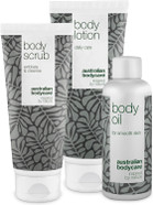 Tea Tree Oil Set for Scar & Stretch Mark Reduction | Vegan, Dermatologically Tested | Contains Body Scrub (200ml), Oil (150ml), Lotion (200ml) Tea Tree Oil Set for Scar & Stretch Mark Reduction | Vegan, Dermatologically Tested | Contains Body Scrub (200ml), Oil (150ml), Lotion (200ml)